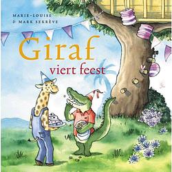 Foto van Giraf viert feest - giraf