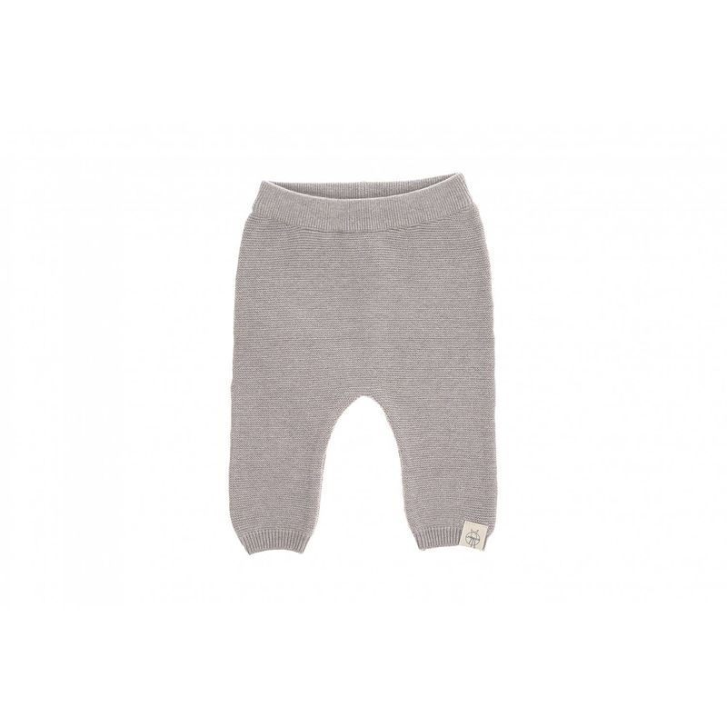 Foto van Lässig gebreide baby broek gots garden explorer grey 62-68, 2-6 mnd