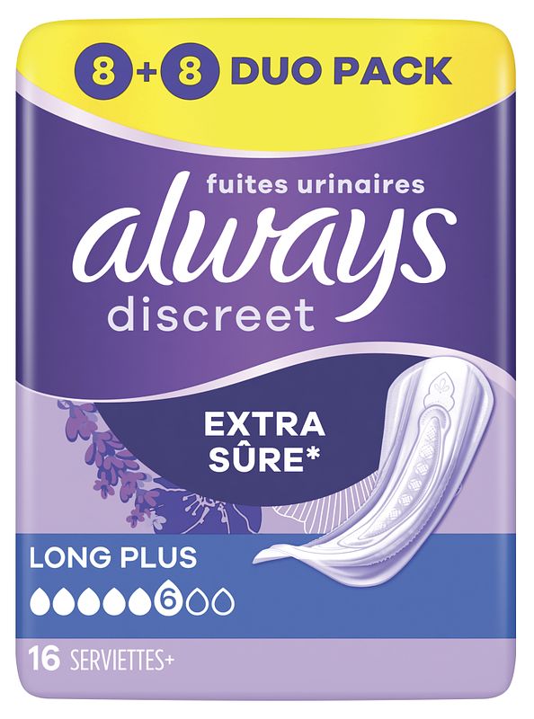 Foto van Always discreet extra long plus verband - duopack