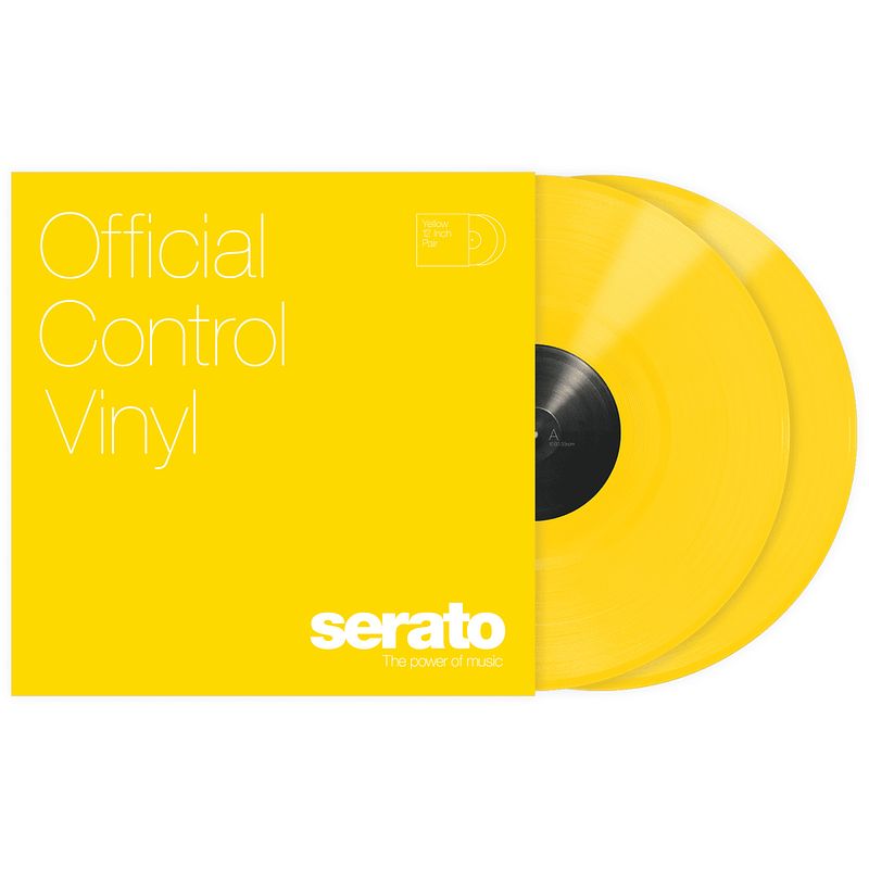 Foto van Serato scv-ps-yel-ov standard colors 12" vinyl geel (2 stuks)