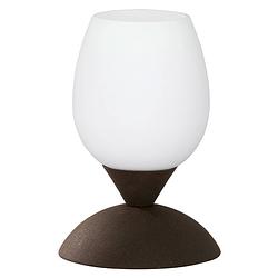 Foto van Authentieke tafellamp cup - metaal - bruin