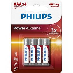 Foto van Philips batterijen penlite lr03 1.5v aaa per 4 stuks