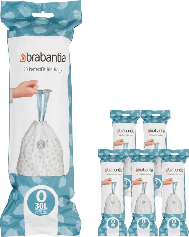 Foto van Brabantia vuilniszakken code o - 30 liter (120 stuks)