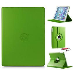 Foto van Ipad hoes air 1 hem cover groen met uitschuifbare hoesjesweb stylus - ipad hoes, tablethoes