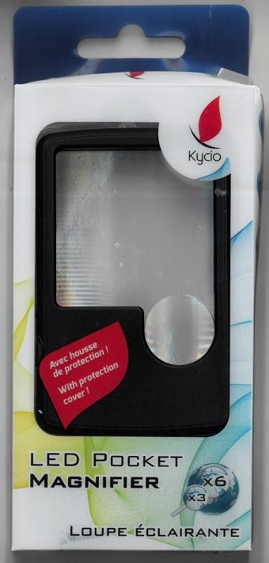 Foto van Led pocket magnifier x3 en x6 kycio - overig (5420069601300)