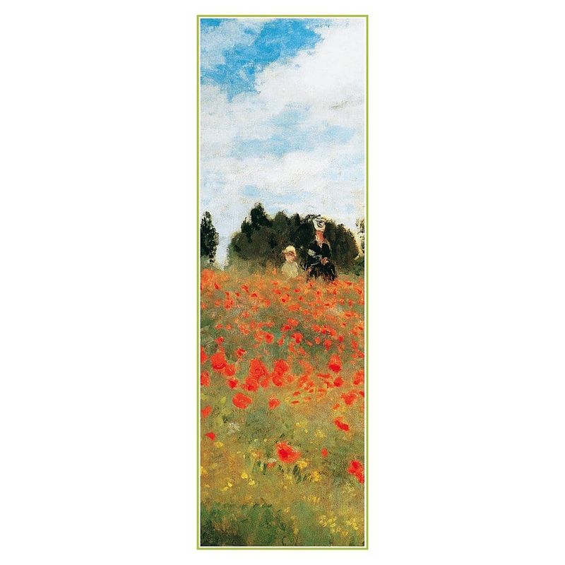 Foto van Claude monet field of poppies kunstdruk 25x70cm