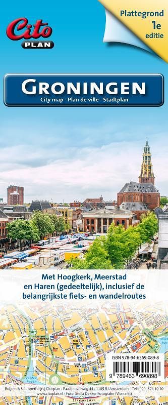 Foto van Citoplan stadsplattegrond groningen - citoplan - paperback (9789463690898)