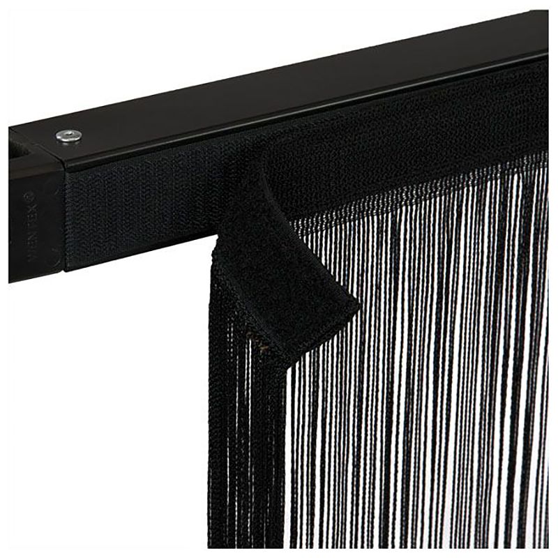 Foto van Wentex string curtain 3x3m zwart pipe & drape