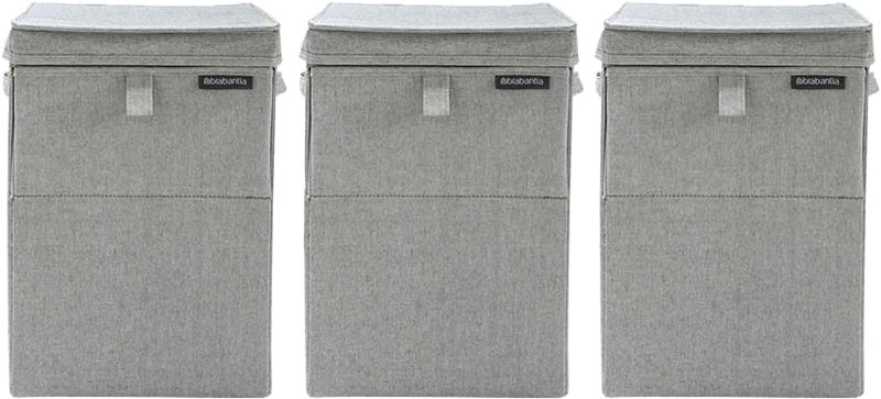 Foto van Brabantia 3 wasboxen 35 liter - grey