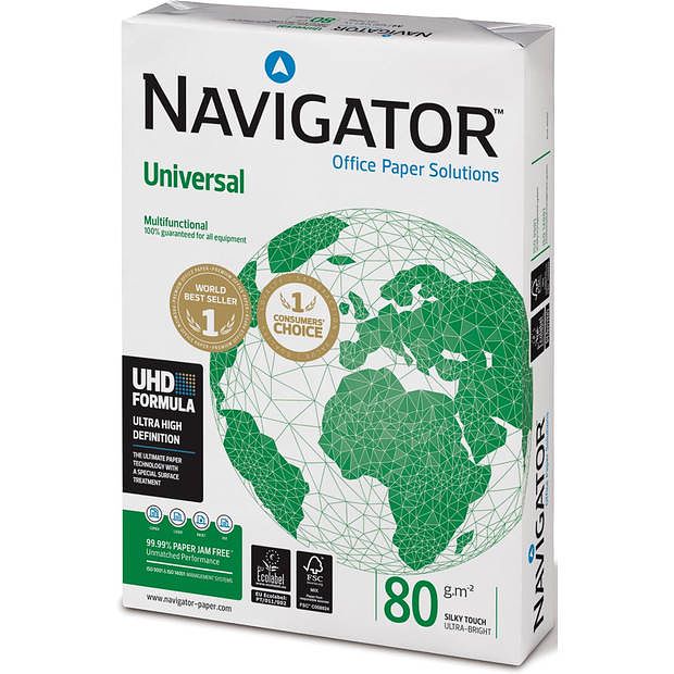 Foto van Navigator universal printpapier ft a3, 80 g, pak van 500 vel 5 stuks