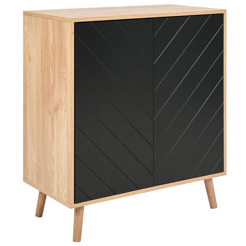 Foto van Beliani bristow - sideboard-zwart-mdf