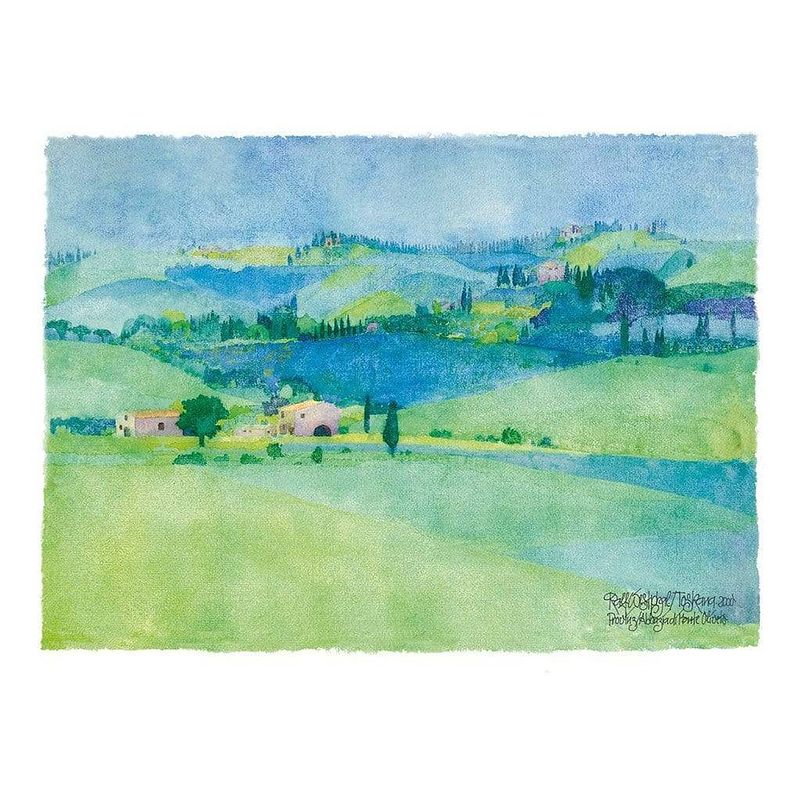 Foto van Ralf westphal - abbazia di monte oliveto, toskana kunstdruk 80x60cm