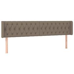 Foto van The living store hoofdbord - klassiek - hoofdborden - afmeting- 183x16x78/88cm - kleur- taupe