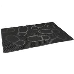 Foto van Rubberen anti-slip deurmat/buitenmat zwart met noppen 60 x 40 cm - deurmatten