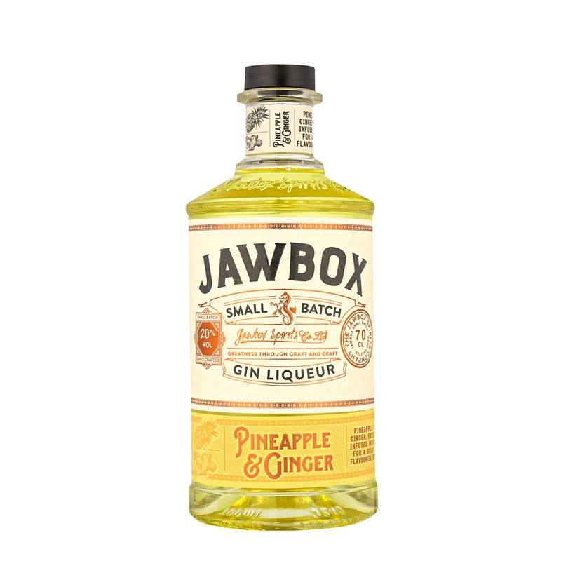 Foto van Jawbox gin liqueur - pineapple & ginger 70cl