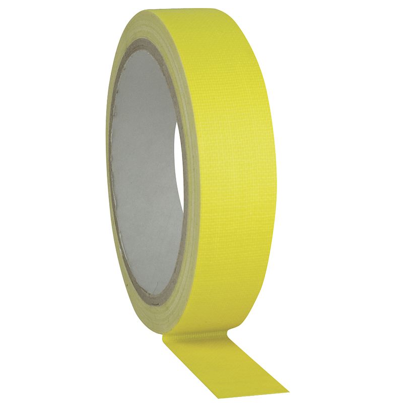 Foto van Showgear gaffa tape neon 19 mm x 25 m, geel