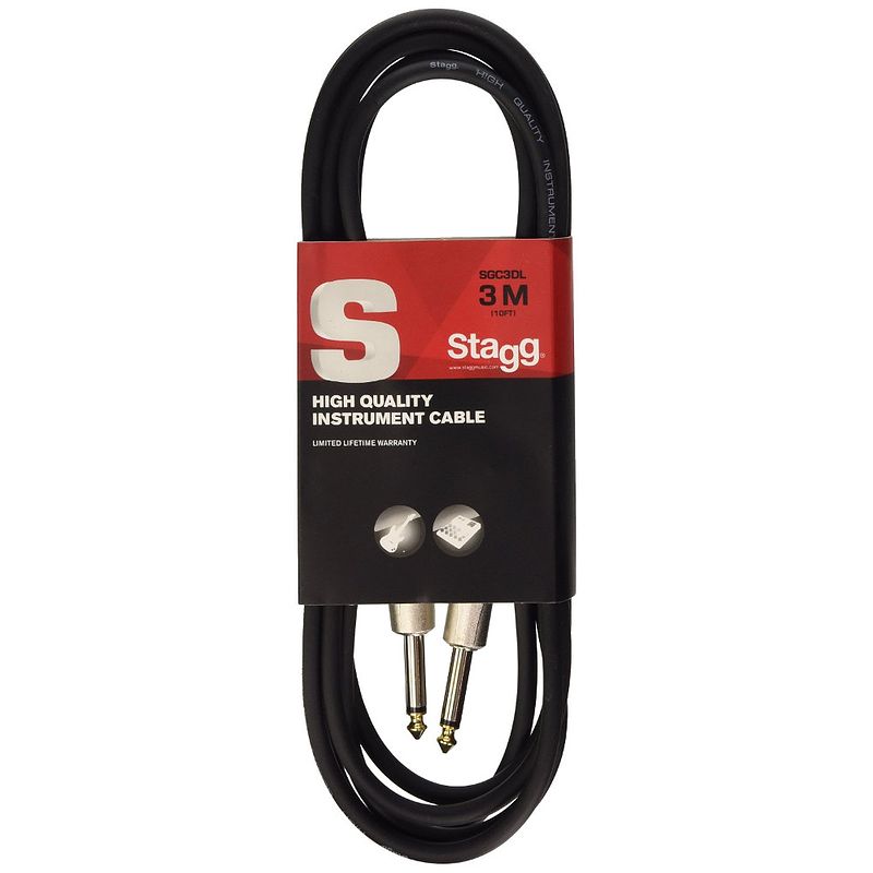 Foto van Stagg sgc3dl instrumentkabel jack-jack 3 meter