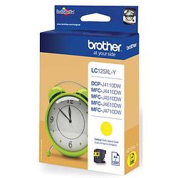 Foto van Brother inktcartridge, 1.200 pagina'ss, oem lc-125xly, geel 5 stuks