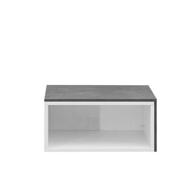 Foto van Symbiosis salontafel rostoya - wit/betongrijs - 35x70x40 cm - leen bakker
