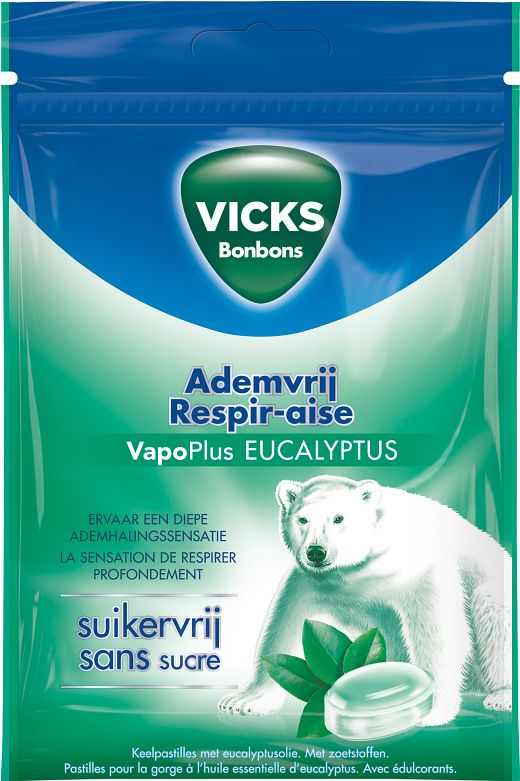 Foto van Vicks ademvrij eucalyptus suikervrij