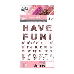 Foto van W&o stickers letters junior 22,8 cm papier paars 110 stuks