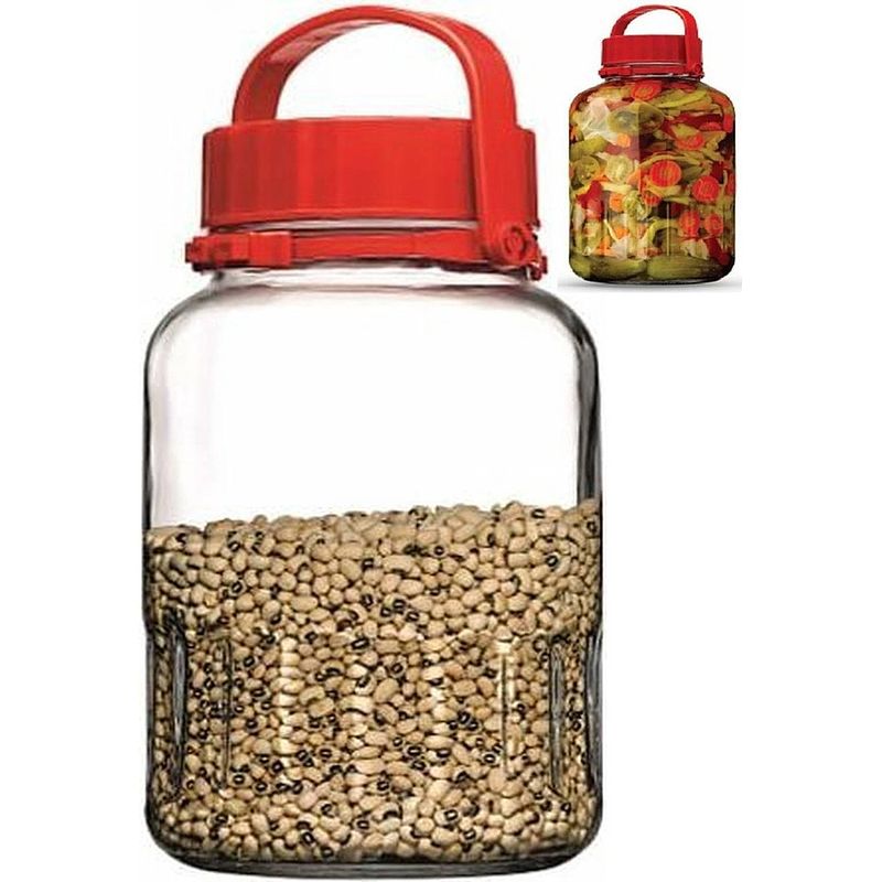 Foto van Voorraadpot - glas - 8 liter - transparant