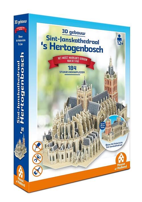 Foto van 3d gebouw - st jan den bosch (184 stukjes) - puzzel;puzzel (8719324373524)