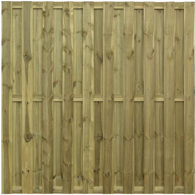 Foto van Intergard schutting tuinscherm multi 19 planks 180x180cm