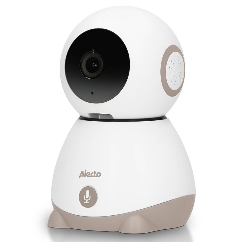 Foto van Wifi babyfoon met op afstand beweegbare camera alecto wit-taupe