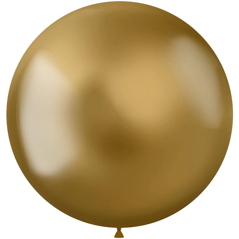 Foto van Folat ballonnen intense 48 cm latex goud 5 stuks