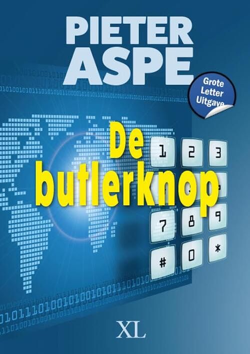 Foto van De butlerknop - grote letter uitgave - pieter aspe - hardcover (9789046314616)