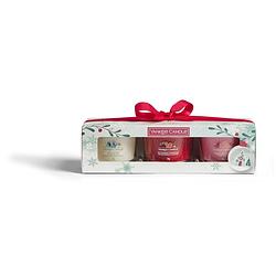 Foto van Yankee candle giftset snow globe wonderland mix - 3 stuks