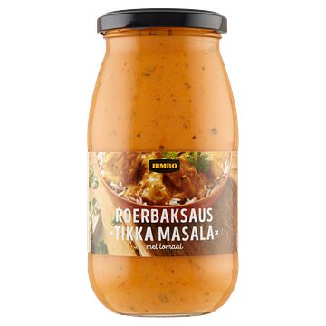 Foto van Jumbo roerbaksaus tikka masala met tomaat 480g