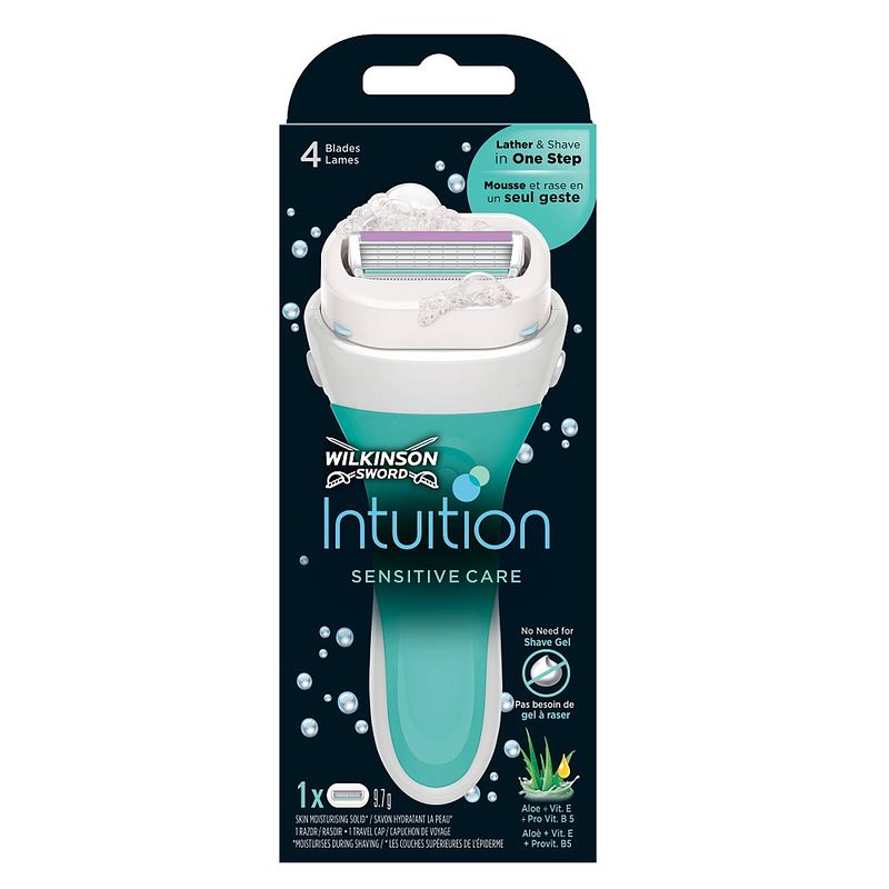 Foto van Intuition sensitive care scheermes met vervangbare mesjes voor vrouwen 1pc