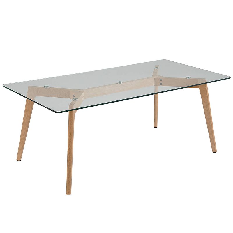 Foto van Beliani hudson salontafel glas 60 x 120 cm