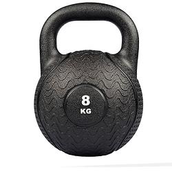 Foto van Matchu sports kettlebell - heavy duty 8 kg - preto - rubber