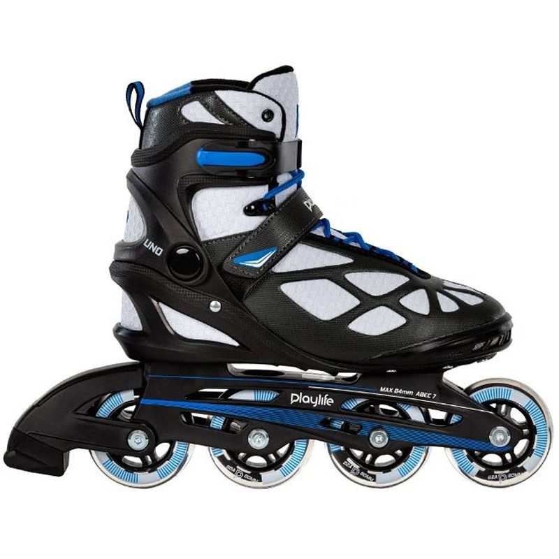 Foto van Playlife inline skates uno black 80 softboot 82a zwart maat 46