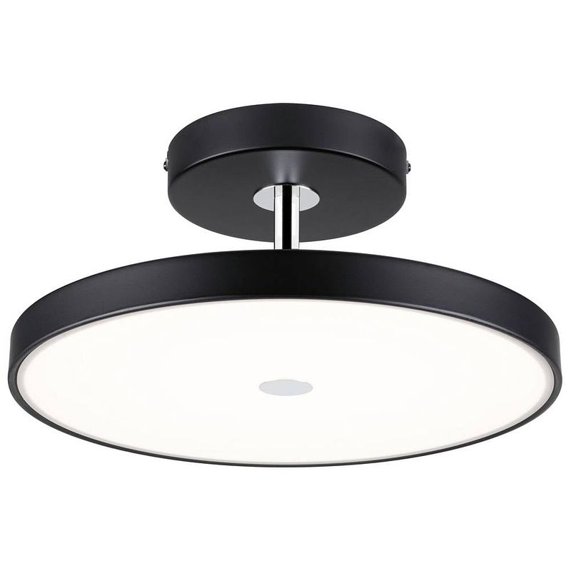 Foto van Paulmann 96781 hildor led-plafondlamp led 26.5 w zwart (mat), chroom