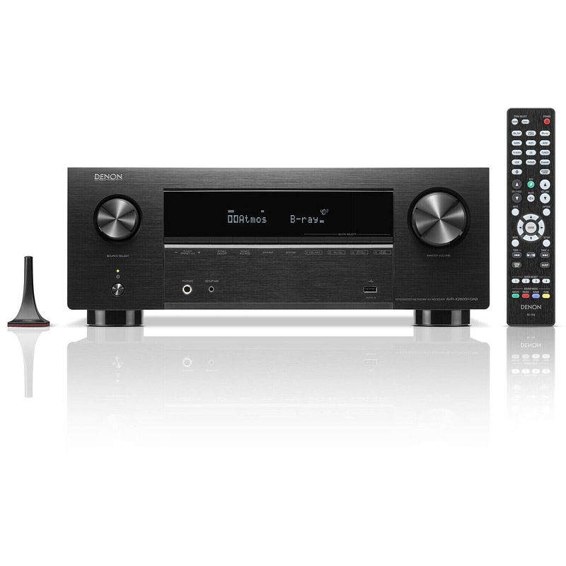 Foto van Denon avr-x2800h dab stereo receiver - zwart - 6x hdmi