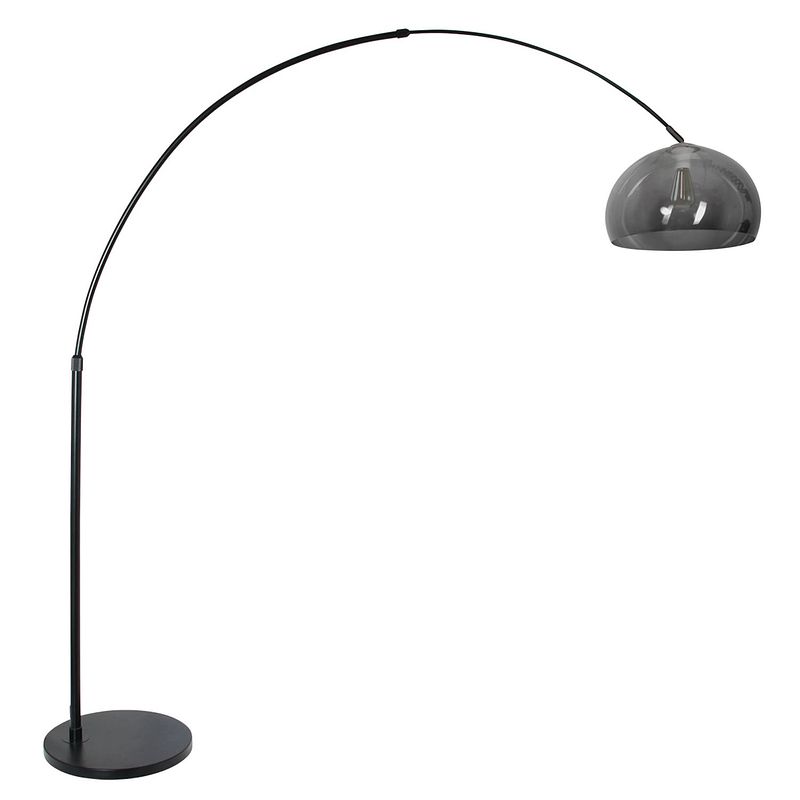 Foto van Moderne vloerlamp - steinhauer - kunststof - modern - e27 - l: 160cm - voor binnen - woonkamer - eetkamer - zwart