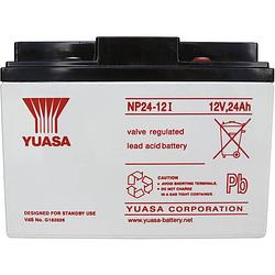 Foto van Yuasa np24-12 loodaccu 12 v 24 ah loodvlies (agm) (b x h x d) 166 x 125 x 175 mm m5-schroefaansluiting onderhoudsvrij, vds-certificering