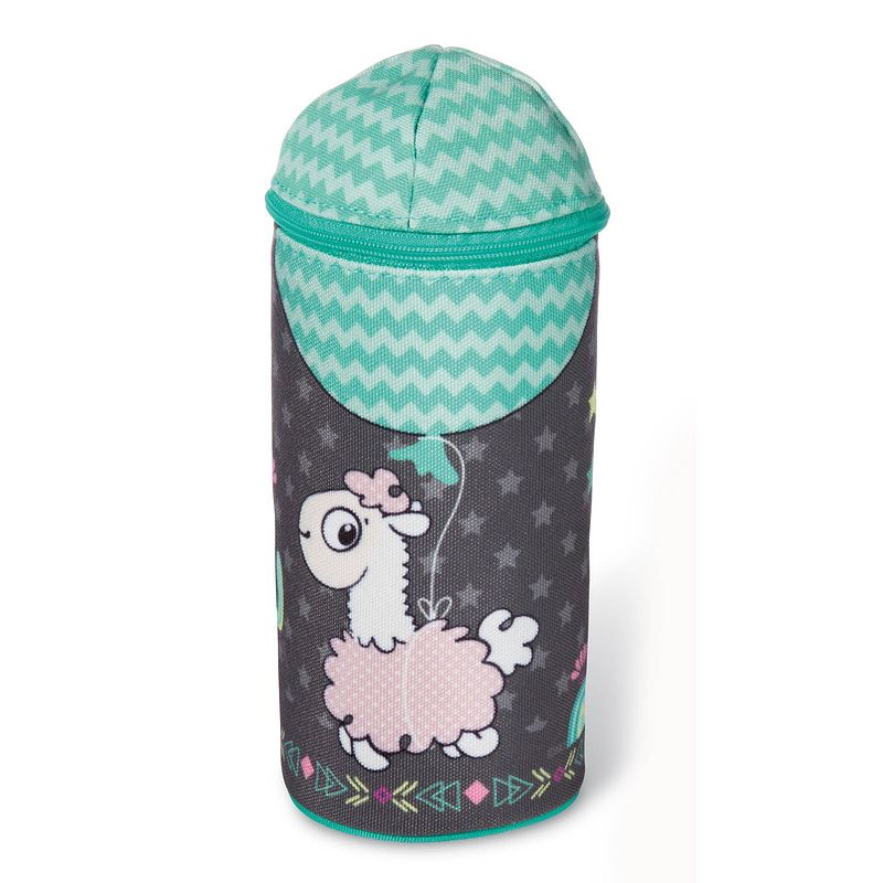 Foto van Nici etui lama baby junior 38 cm polyester turquoise