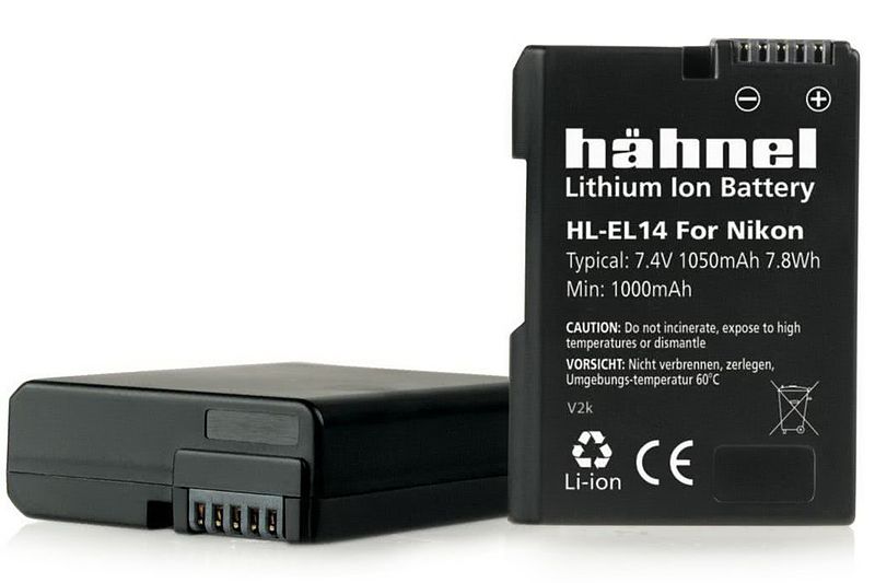 Foto van Hähnel hl-el14 accu - nikon en-el14 model