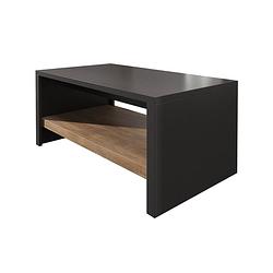 Foto van Meubella salontafel monaco - eiken - grijs - 120 cm