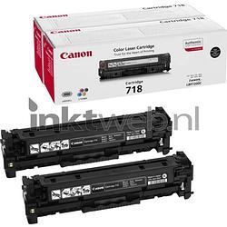 Foto van Canon 718 duopack zwart toner