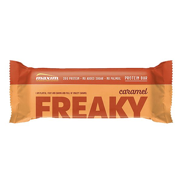 Foto van Maxim freaky caramel proteïne reep