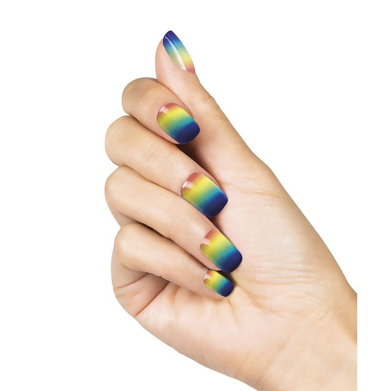 Foto van Boland set regenboog nagels 24-delig