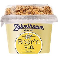 Foto van Zuivelhoeve boer'sn vla® vanille & muesli 170g bij jumbo