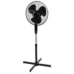 Foto van Voetventilator 45w 16"" zwart 3 treden / ce / gs