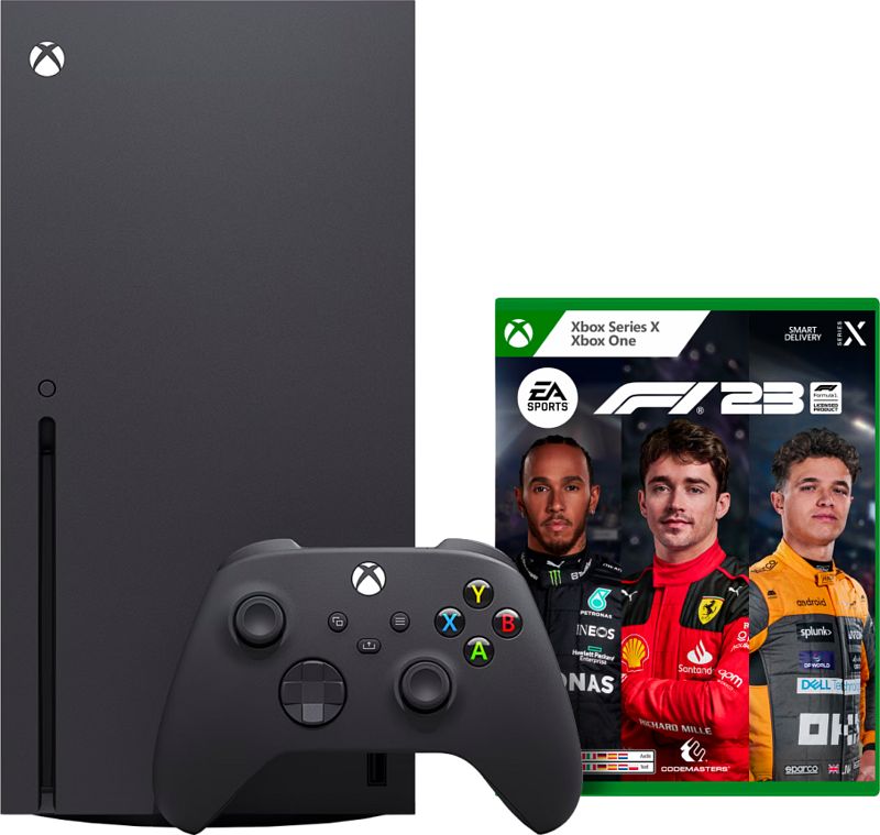 Foto van Xbox series x + f1 23